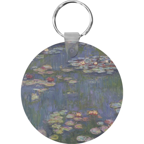 Water Lilies by Claude Monet Round Keychain (Personalized)