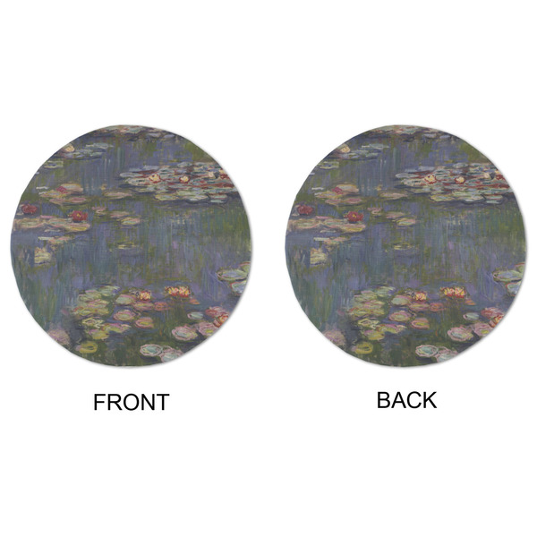 Water Lilies by Claude Monet Round Linen Placemats - APPROVAL (double sided)