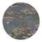 Water Lilies by Claude Monet Round Linen Placemats - FRONT (Double Sided)