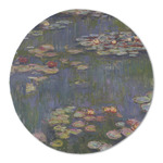 Water Lilies by Claude Monet Round Linen Placemat - Single Sided