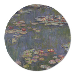 Water Lilies by Claude Monet Round Linen Placemat