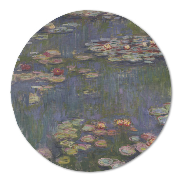 Custom Water Lilies by Claude Monet Round Linen Placemat