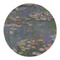 Water Lilies by Claude Monet Round Linen Placemats - FRONT (Single Sided)