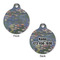 Water Lilies by Claude Monet Round Pet ID Tag - Large - Approval