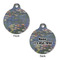Water Lilies by Claude Monet Round Pet Tag - Front & Back
