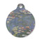 Water Lilies by Claude Monet Round Pet Tag