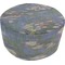 Water Lilies by Claude Monet Round Pouf Ottoman (Bottom)