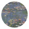 Water Lilies by Claude Monet Round Stone Trivet - Front View