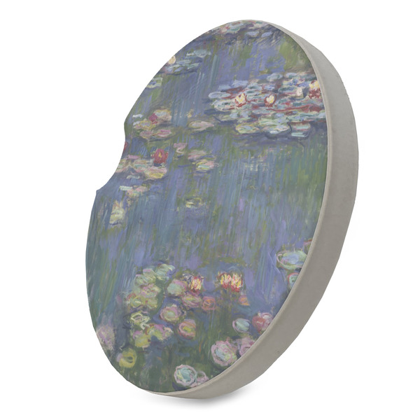 Water Lilies by Claude Monet Sandstone Car Coaster - STANDING ANGLE