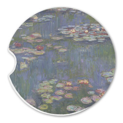 Water Lilies by Claude Monet Sandstone Car Coaster - Single