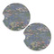 Water Lilies by Claude Monet Sandstone Car Coasters - Set of 2