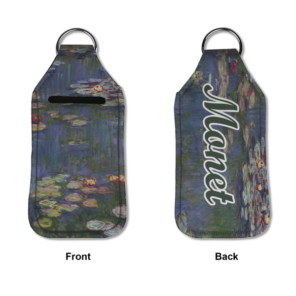 Water Lilies by Claude Monet Sanitizer Holder Keychain - Large APPROVAL (Flat)