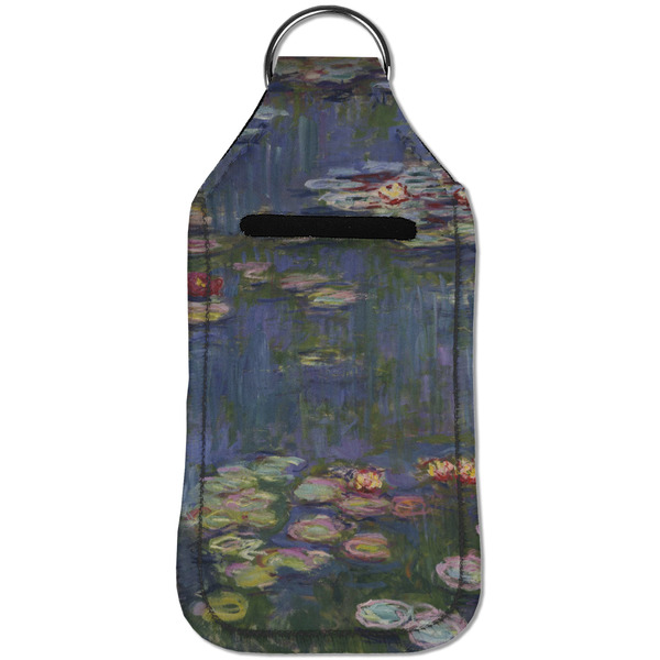 Water Lilies by Claude Monet Sanitizer Holder Keychain - Large (Front)