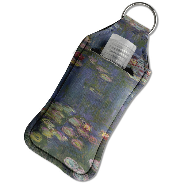 Water Lilies by Claude Monet Sanitizer Holder Keychain - Large in Case