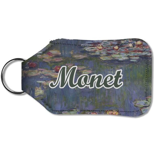 Water Lilies by Claude Monet Sanitizer Holder Keychain - Small (Back)