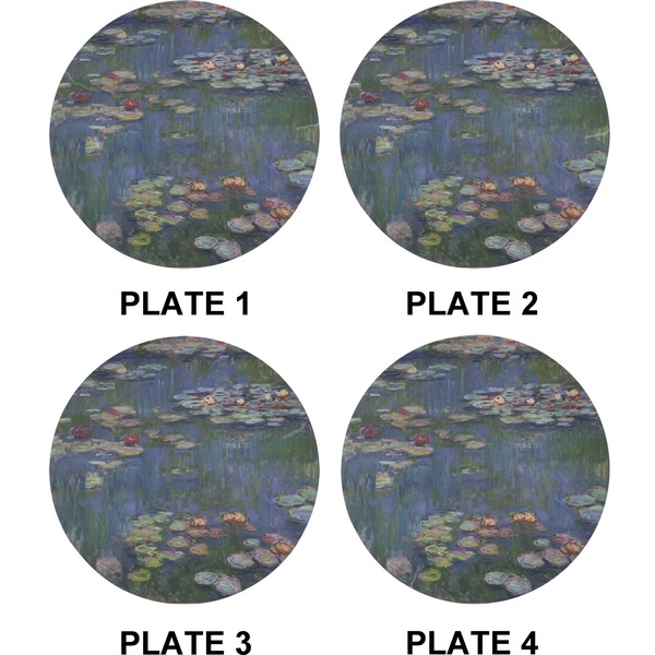 Water Lilies by Claude Monet Set of Appetizer / Dessert Plates (Approval)