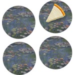 Water Lilies by Claude Monet Set of 4 Glass Appetizer / Dessert Plate 8"