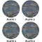 Water Lilies by Claude Monet Set of Lunch / Dinner Plates (Approval)