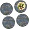 Water Lilies by Claude Monet Set of 4 Glass Lunch / Dinner Plate 10"