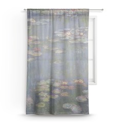 Water Lilies by Claude Monet Sheer Curtain - 50"x84"