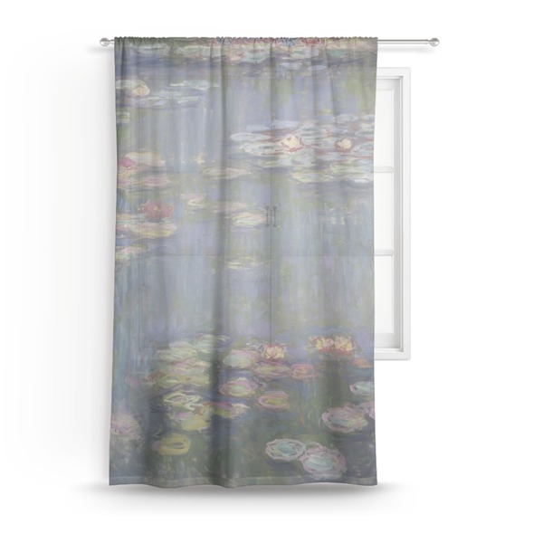 Custom Water Lilies by Claude Monet Sheer Curtain - 50"x84"