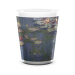 Water Lilies by Claude Monet Ceramic Shot Glass - 1.5 oz - White - Single