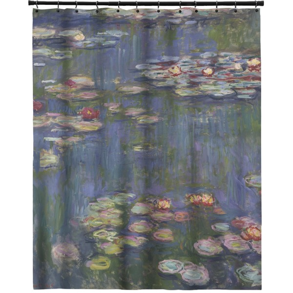 Custom Water Lilies by Claude Monet Extra Long Shower Curtain - 70"x84"