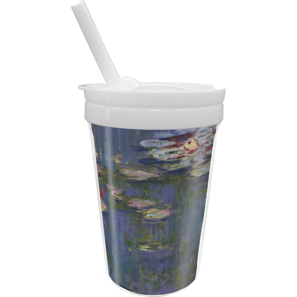 Custom Water Lilies by Claude Monet Sippy Cup with Straw