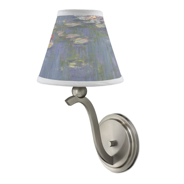 Water Lilies by Claude Monet Small Chandelier Lamp - LIFESTYLE (on wall lamp)