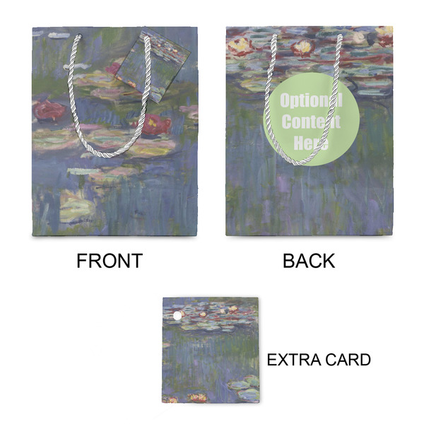 Water Lilies by Claude Monet Small Gift Bag - Approval
