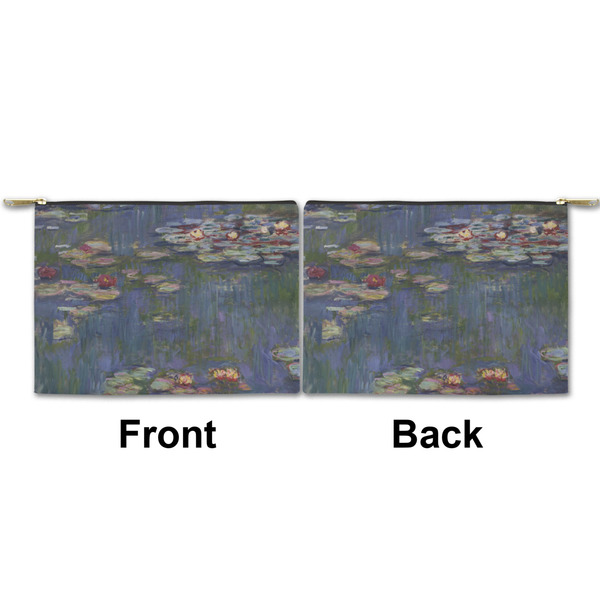 Water Lilies by Claude Monet Small Zipper Pouch Approval (Front and Back)