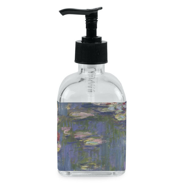 Custom Water Lilies by Claude Monet Glass Soap & Lotion Bottle - Single Bottle