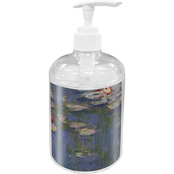 Custom Water Lilies by Claude Monet Acrylic Soap & Lotion Bottle