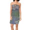 Water Lilies by Claude Monet Spa / Bath Wrap on Woman - Front View