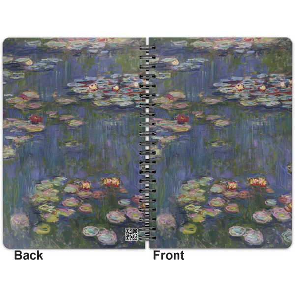 Water Lilies by Claude Monet Spiral Journal 7 x 10 - Apvl