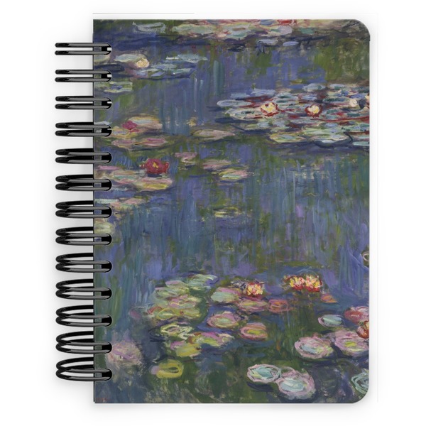 Custom Water Lilies by Claude Monet Spiral Notebook - 5x7