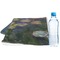 Water Lilies by Claude Monet Sports Towel Folded with Water Bottle