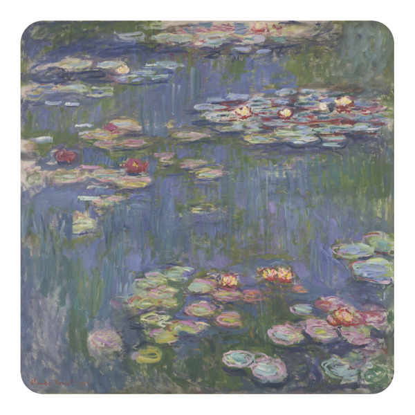 Custom Water Lilies by Claude Monet Square Decal - XLarge