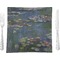 Water Lilies by Claude Monet 9.5" Glass Square Lunch / Dinner Plate- Single or Set of 4