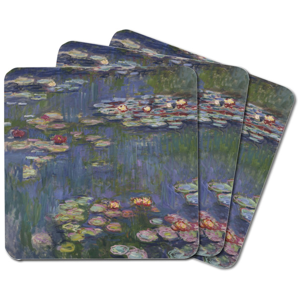 Water Lilies by Claude Monet Square Fridge Magnet - MAIN