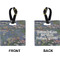 Water Lilies by Claude Monet Square Luggage Tag (Front + Back)