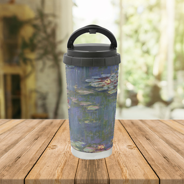 Water Lilies by Claude Monet Stainless Steel Travel Cup Lifestyle