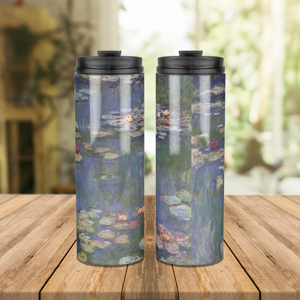 Water Lilies by Claude Monet Stainless Steel Tumbler - Lifestyle