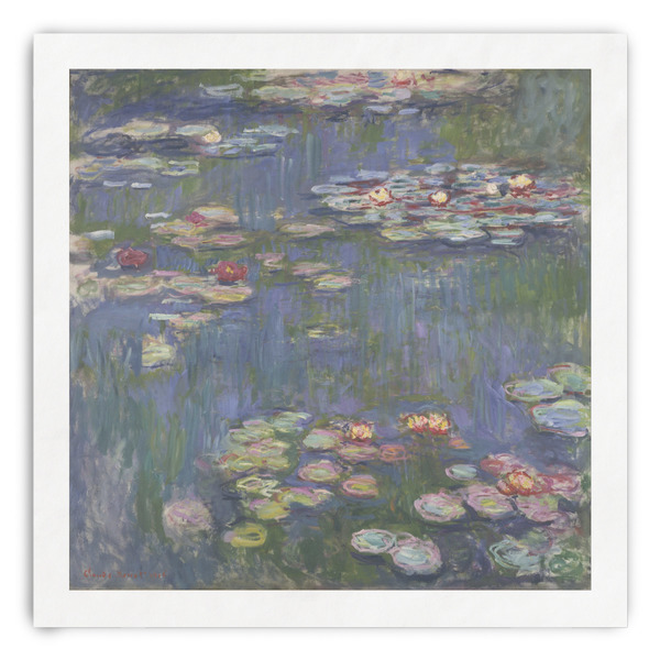Custom Water Lilies by Claude Monet Paper Dinner Napkins