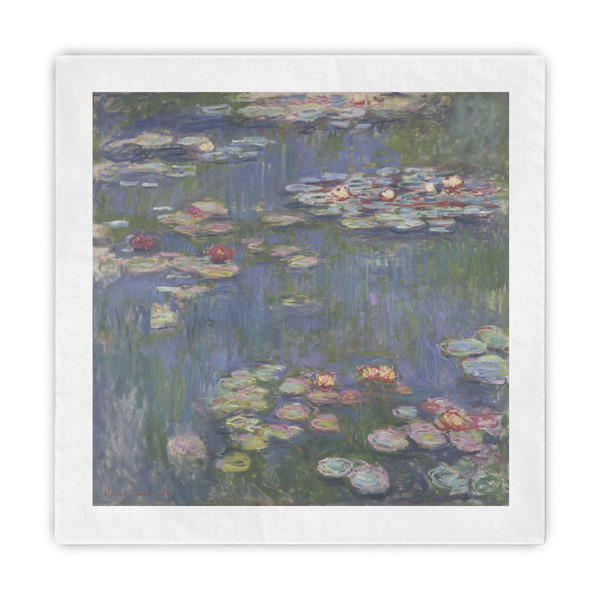 Custom Water Lilies by Claude Monet Standard Decorative Napkins