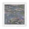 Water Lilies by Claude Monet Standard Decorative Napkin - Front View