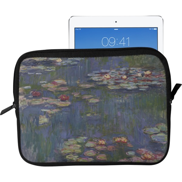 Custom Water Lilies by Claude Monet Tablet Case / Sleeve - Large