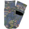 Water Lilies by Claude Monet Toddler Ankle Socks - Single Pair - Front and Back