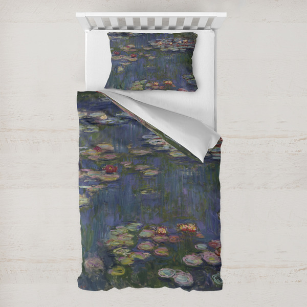 Custom Water Lilies by Claude Monet Toddler Bedding Set - With Pillowcase