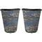 Water Lilies by Claude Monet Trash Can Black - Front and Back - Apvl